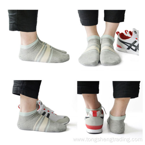 casual striped three-dimensional-sneaker-socks for men